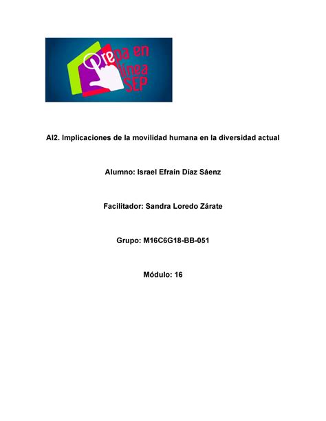 Díaz Sáenz Israel Efraín M16S1AI2 AI2 Implicaciones de la movilidad