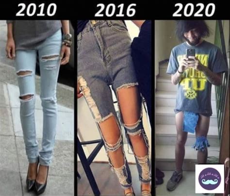 The Evolution Of Fashionable Jeans Meme Guy