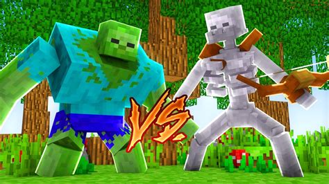 Minecraft CORRIDA PVP ZUMBI MUTANTE Vs ESQUELETO MUTANTE YouTube