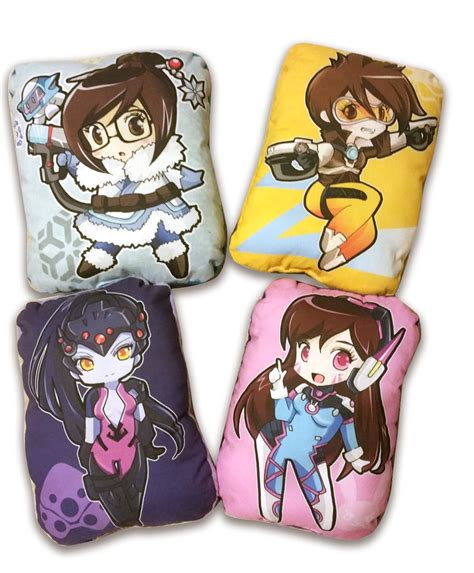 Overwatch Cotton Plush Cuddle Pillow Tracer Diva Widowmaker