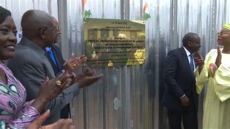 Le Premier Ministre Patrick Achi Inaugure Une Usine De Transformation De