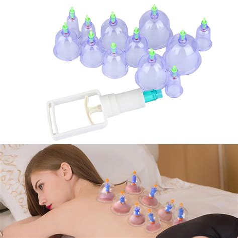 Pc Set Medical Vacuum Cupping With Suction Pump Suction Therapy