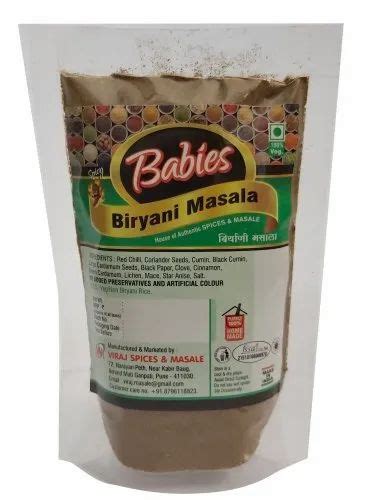 Babies Biryani Masala Powder Packaging Size 200 Gram Packaging Type