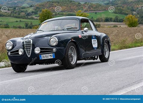 Alfa Romeo C Super Sprint On An Old Racing Car In Rally Mille