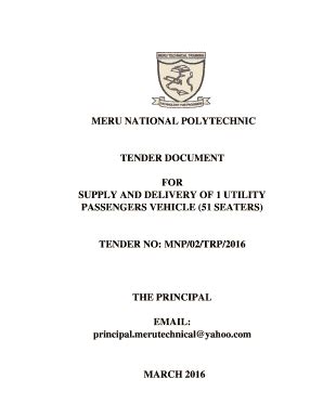 Meru National Polytechnic Student Portal Admission Letter - Fill Online, Printable, Fillable ...