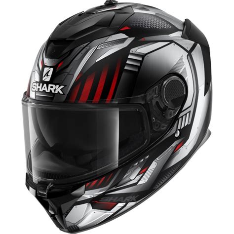 Kask Motocyklowy Shark Spartan Gt Replikan Czarno Bia O Czerwony