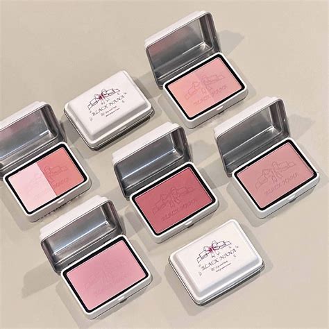 Black Nana Sweetheart Soft Mist Blush Low Saturation Natural Nude Makeup Blush Waterproof Non