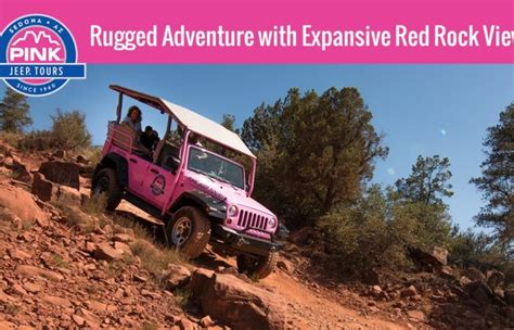 Pink Jeep Ancient Ruins Combo Red Rock Range Jeep Tour