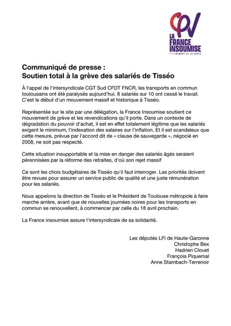 Blandine Escoubes On Twitter Rt Frapiquemal Communiqu De Presse