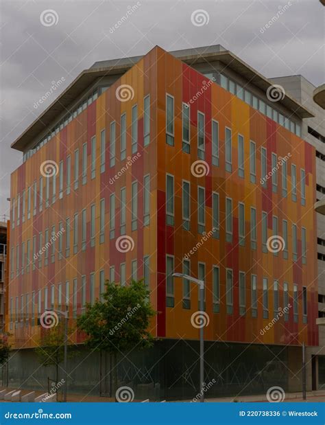 Colorful Building ,plaza Zaragoza Editorial Photo - Image of collection