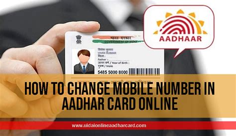 How To Change Mobile Number In Aadhar Card Online 2024 Status