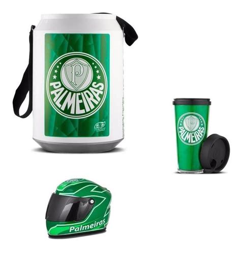 Cooler Térmico Cerveja Palmeiras Mini Capacete E Copo Mercado Livre