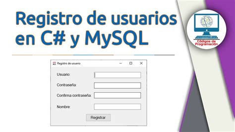 18 Registro De Usuarios Con C Y Mysql Youtube