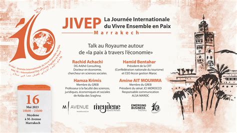 Jivep Maroc Est La Journ E Internationale Du Vivre Ensemble En Paix