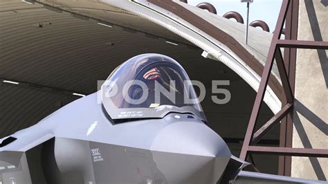 F-35A Lightning II cockpit canopy openin... | Stock Video | Pond5