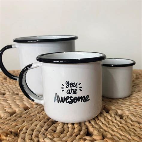 Caneca Esmaltada Personalizada Ml Un Elo