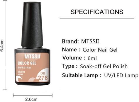 Mtssii Gelnagel Kit 5 ZOMER KLEUREN Gellak Blauw Groen Oranje Nude Geel En Bol