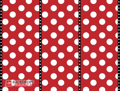 Mickey Red Dots Backdrops Canada