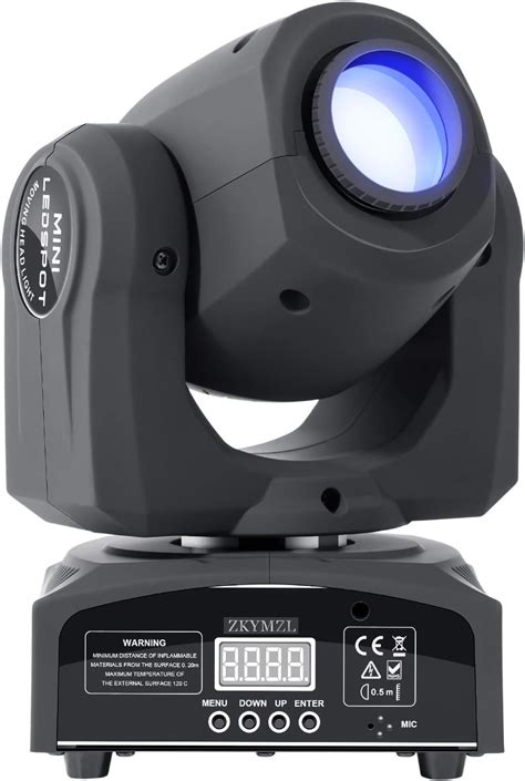 Amazon ZKYMZL LED Moving Head Light Spot 8 Color Gobos Light 25W