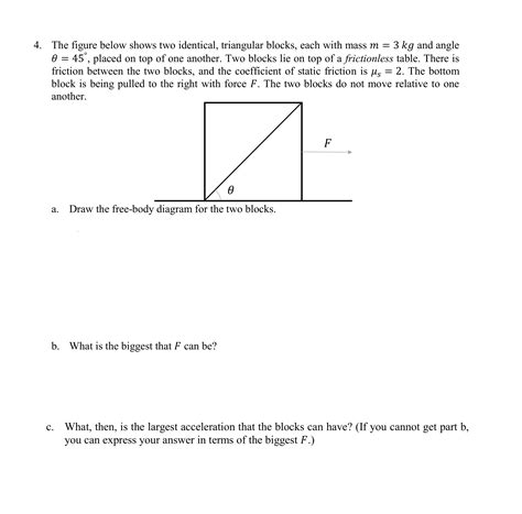 Solved The Figure Below Shows Two Identical Triangular