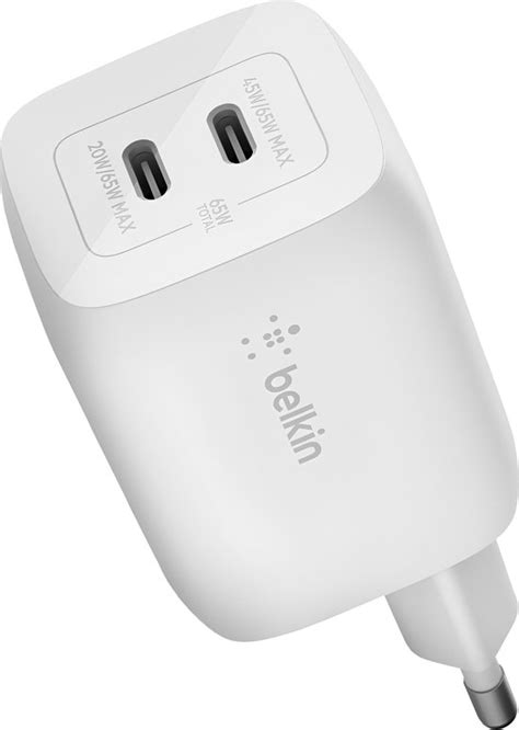 Belkin Boost Up Charge Pro Adapter 2 Poorts USB C 65W Wit Bol