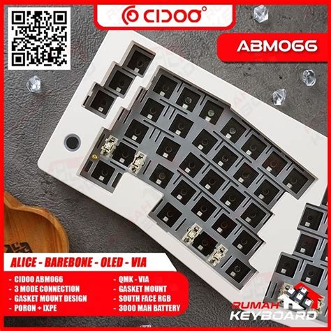 Jual Mechanical Keyboard Cidoo Abm Alice Oled Via South Face