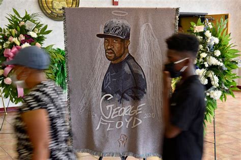 George Floyd memorial: Hundreds celebrate Floyd’s life at a service as ...