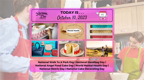 OCTOBER 10, 2023 | NATIONAL HANDBAG DAY | NATIONAL WALK TO A PARK DAY ...