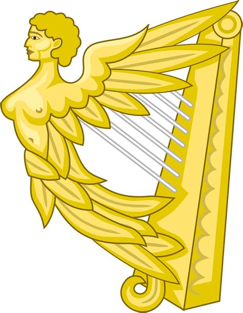 Irish Harp Vector At Vectorified Collection Of Irish Harp Vector