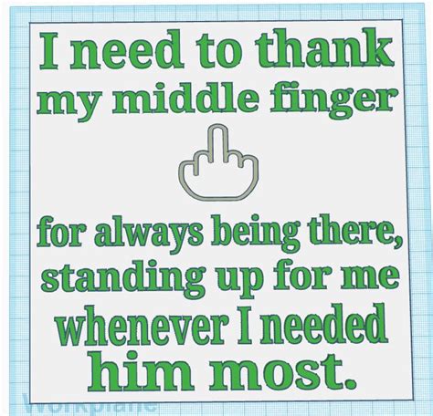 Middle Finger Sign by Phantom Printer | Download free STL model ...