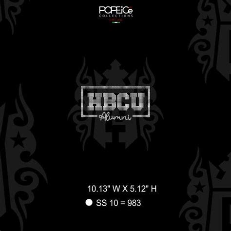 HBCU Alumni Rhinestone Template – Popeice Collections