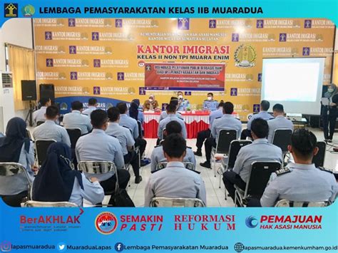 Lapas Muaradua Kemenkumham Sumsel Hadiri Kegiatan Diseminasi Pelayanan