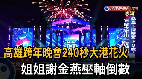 高雄跨年晚會「240秒大港花火」！ 姐姐謝金燕壓軸倒數－民視台語新聞 Youtube