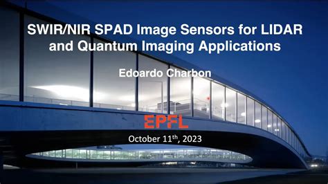 Swir Nir Spad Image Sensors For Lidar And Quantum Imaging Applications