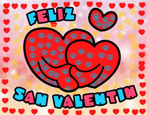 Dibujo De Feliz San Valentin Pintado Por En Dibujos Net El D A