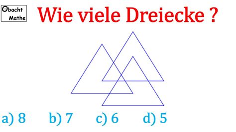 Mathe Basics 43 Wie Viele Dreiecke Hast DU Mathe Wirklich