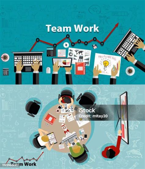 Flat Design Illustration Concepts For Business Analysis And Planning Consulting Team Work