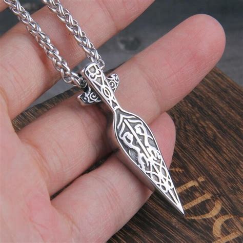 GUNGNIR ODINS SPEAR Of War Pendant Stainless Steel Etsy