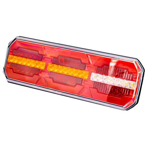 Zestaw 2x lampy tylne LED prostokątne neon 12 24V Agraled pl