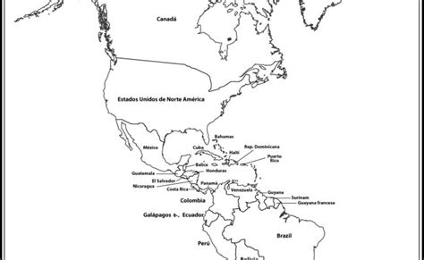 Lista 97 Imagen De Fondo Mapa Del Continente Americano Sin Nombres Images