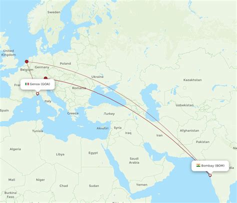 All Flight Routes From Mumbai To Genoa BOM To GOA Flight Routes