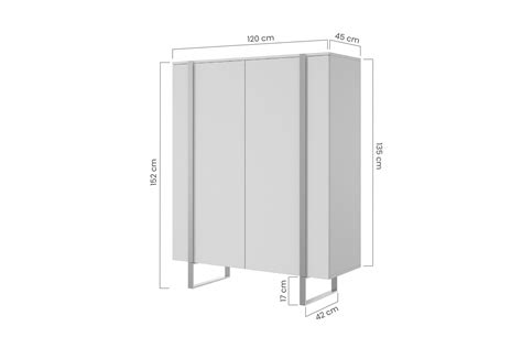 Komoda Verica Cm Charcoal Z Ote N Ki