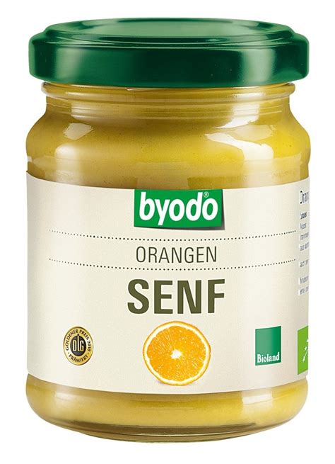 Byodo Bio Orangen Senf Herrlich Cremig Mit Zitrusnote Vegan