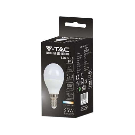 Żarówka LED V TAC 3 7W E14 Kulka P45 VT 1819 3000K 320lm