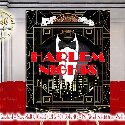 Harlem Nights Signs Etsy