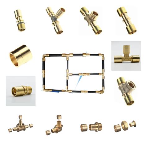 Cw617 Brass Multilayer Pex Pipe Fitting Thread Elbows Copper Crimp