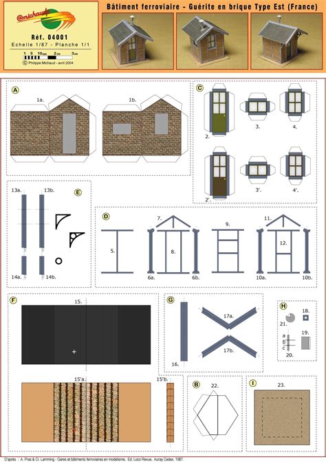 9 Pics Patron Maquette Maison En Papier And View Alqu Blog