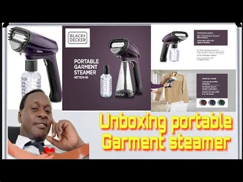 Unboxing Black Decker Portable Garment Steamer Model Hst1500 YouTube