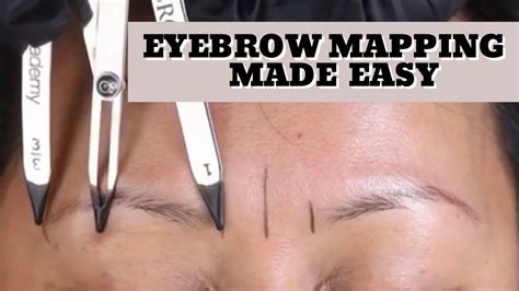 Eyebrow Mapping Create Symmetry With Golden Ratio Divider Youtube