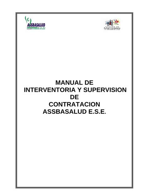 PDF MANUAL DE INTERVENTORIA Y SUPERVISION DE pública